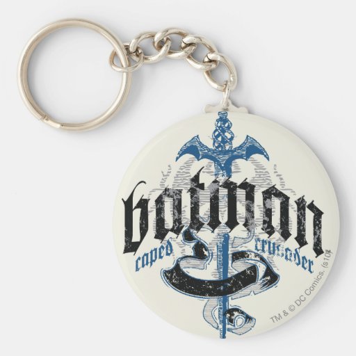 Batman Name with Sword Key Chain