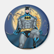 Batman Scenes - Moon Front View Refrigerator Magnet