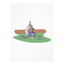 batter up waiting for pitch baseball design personalised invite