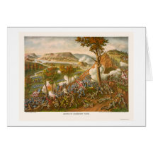 Battle of Missionary Ridge by Kurz & Allison 1863 Card
