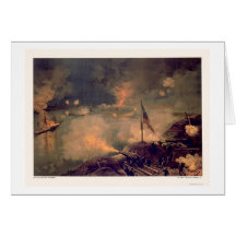Battle of Port Hudson by L. Prang & Company 1887 Greeting Cards