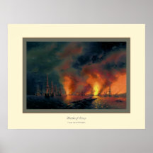 Battle of Sinop~ Ivan Aivazovsky Print