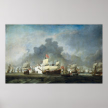Battle of Solebay Print