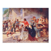 Battle of the Alamo by Percy Moran Postcards