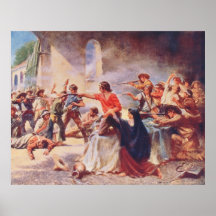 Battle of the Alamo by Percy Moran Posters