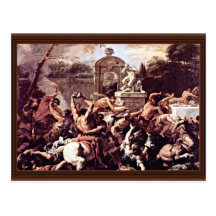 Battle Of The Centaurs And Lapiths By Ricci Postcard