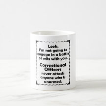 Battle of Wits Correctional Officer Mug