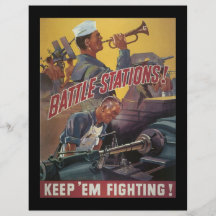 Battle Stations World War 2 Custom Flyer