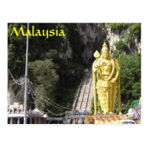 Batu Caves Statue Malaysia Postcard