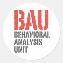 BAU Behavioural Analysis Units Sticker