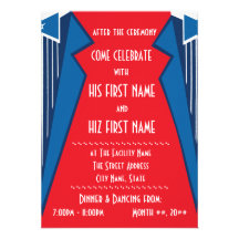 Bauhaus Tuxedo -RB (Reception) Custom Invitation