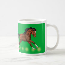 Bay Morgan Horse gallop mug