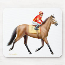 Bay Thoroughbred Race Horse Mousepad