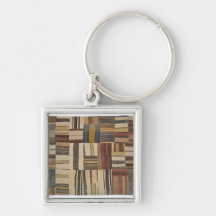 Bazaar Bayar Recycled Rug Chocolate Keychains