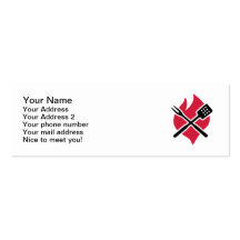 BBQ barbecue Fire Business Card