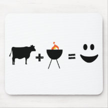BBQ Beef Happy Mouse Mat