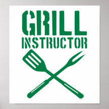 BBQ - Grill Instructor Poster
