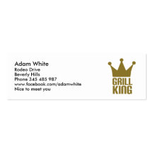 BBQ - Grill king Business Card Templates