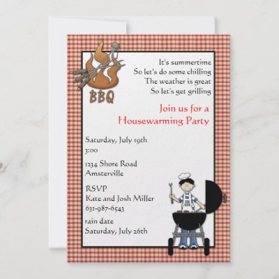 Housewarming Party Invitations on Bbq Housewarming Party Invitation   Zazzle Com Au