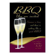 BBQ Invitation Card - Stylish BBQ Invite