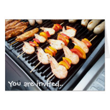BBQ Invitation Greeting Card