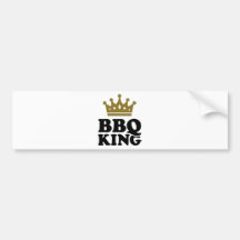 BBQ King Bumper Stickers