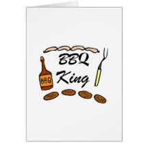 BBQ King Greeting Card