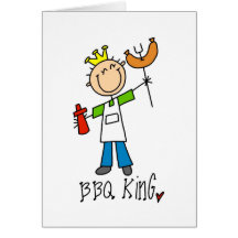 BBQ King Greeting Card