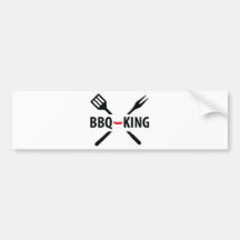BBQ-King icon Bumper Stickers