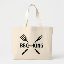 BBQ-King icon Tote Bags