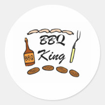 BBQ King Stickers