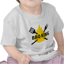 BBQ King with flame icon Shirt