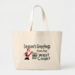 BBQ West Coast Seasons Greetings Canvas Bags