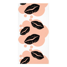BC3K BLACK CORAL KISSES LIPS FASHION MAKEUP LIPSTI CUSTOMIZED PHOTO CARD