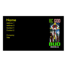 BC GOD BUD INDICA BUSINESS CARDS