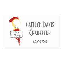 BC Illustration of Chauffeur Business Card