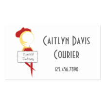 BC Illustration of Courier Business Card