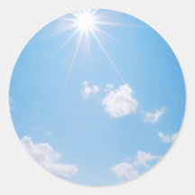 BC Rocky Mountain Sunlight Round Sticker