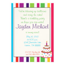 bday, We're blowing up balloons and icing... Invites