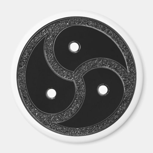 BDSM EMBLEM Magnet Chrome Look