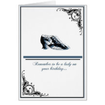 Be a Lady Greeting Card