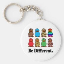 Be Different Ducks Key Chain