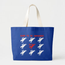 Be Different - Funny Horse Saying Canvas Bags