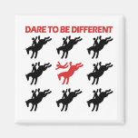 Be Different - Funny Horse Saying Fridge Magnet
