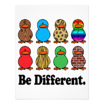 be different funny pattern ducky ducks personalised announcements