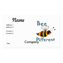 Be Different Spotted Bumble Bee Business Card Template