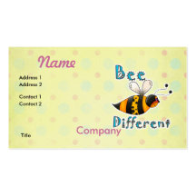 Be Different Spotted Bumble Bee Business Card Template