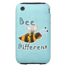 Be Different Spotted Bumble Bee iPhone 3 Tough Covers