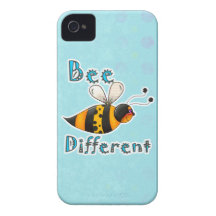 Be Different Spotted Bumble Bee iPhone 4 Covers