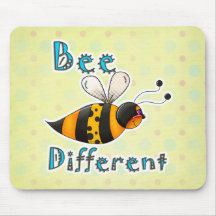 Be Different Spotted Bumble Bee Mouse Pad